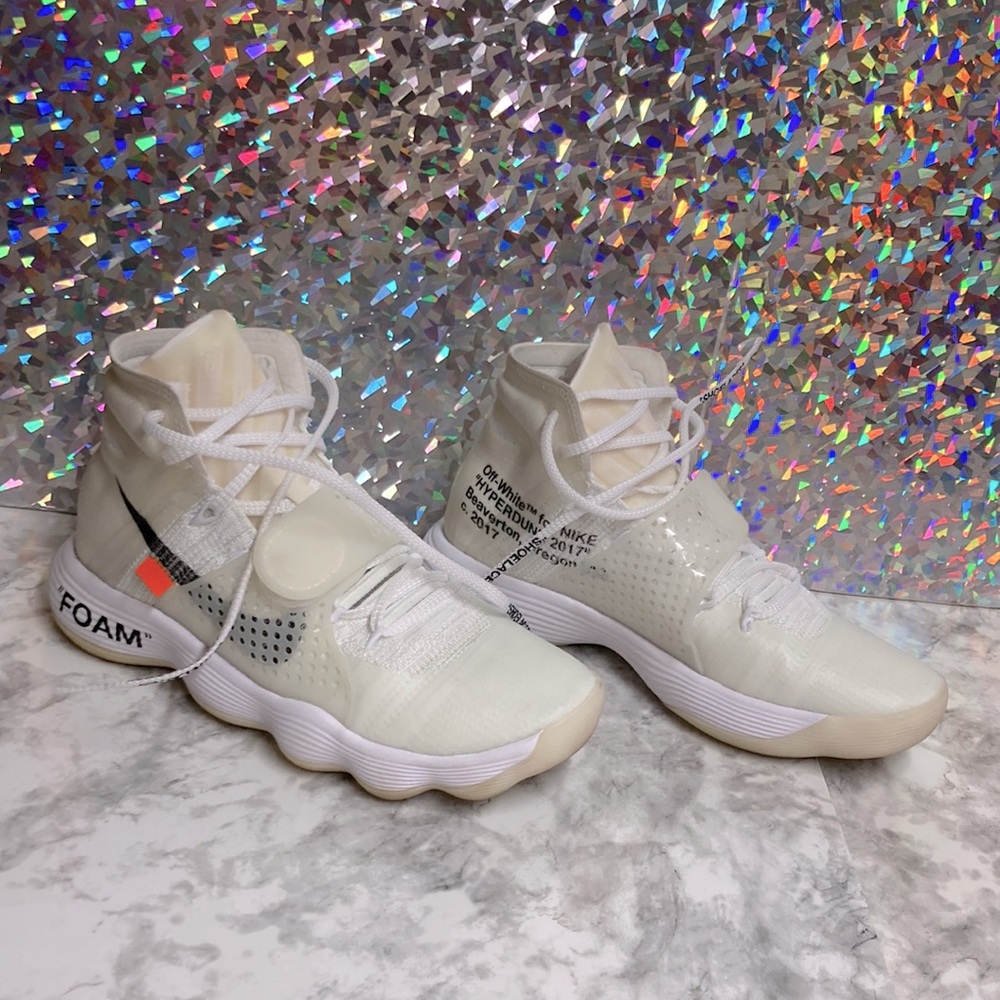 Off-White Nike React Hyperdunk 2017 Flyknit Sneak… - image 1